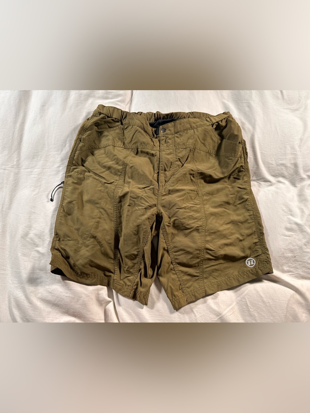 Novara Padded Moutain Biking Shorts Mens Size Large Dark Olive Green 37249